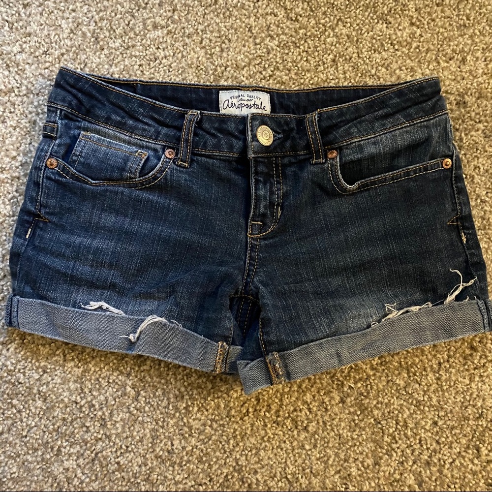 Dark Wash Denim Shorts